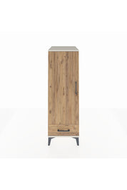 Kronos Dolap 3 Raflı Tek Çekmeceli Tek Kapaklı 44x59x134 Aytaşı-Çam