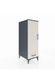 Kronos Dolap 3 Raflı Tek Çekmeceli Tek Kapaklı 44x59x134 Antrasit-Aytaşı