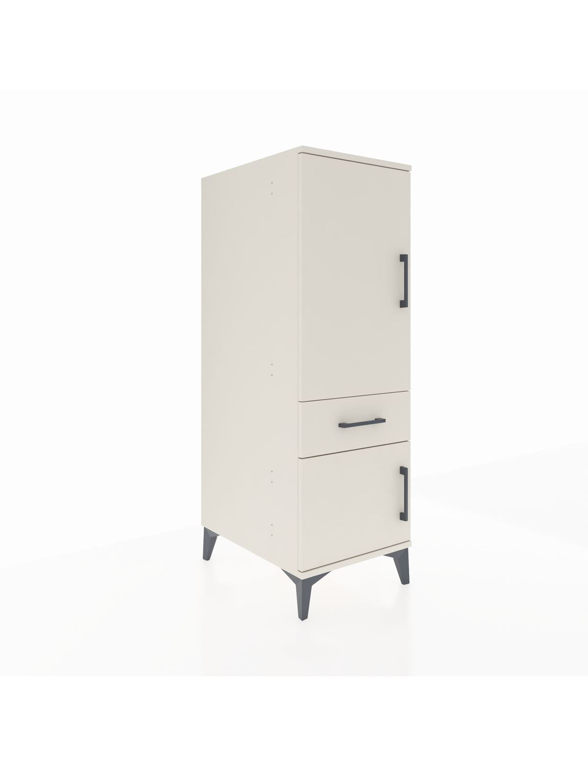 Kronos Dolap 2 Raflı Tek Çekmeceli 2 Kapaklı 44x59x134 Aytaşı-Aytaşı