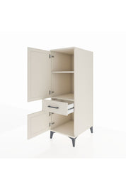 Kronos Dolap 2 Raflı Tek Çekmeceli 2 Kapaklı 44x59x134 Aytaşı-Aytaşı