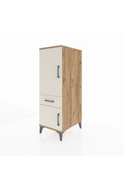 Kronos Dolap 2 Raflı Tek Çekmeceli 2 Kapaklı 44x59x134 Çam-Aytaşı