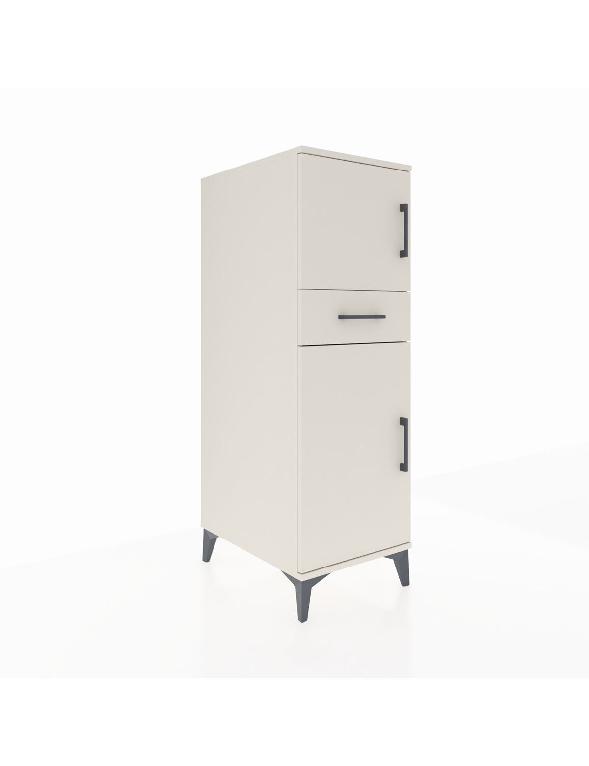 Kronos Dolap 2 Raflı Tek Çekmeceli 2 Kapaklı 44x59x134 Aytaşı-Aytaşı