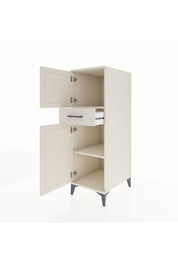 Kronos Dolap 2 Raflı Tek Çekmeceli 2 Kapaklı 44x59x134 Aytaşı-Aytaşı