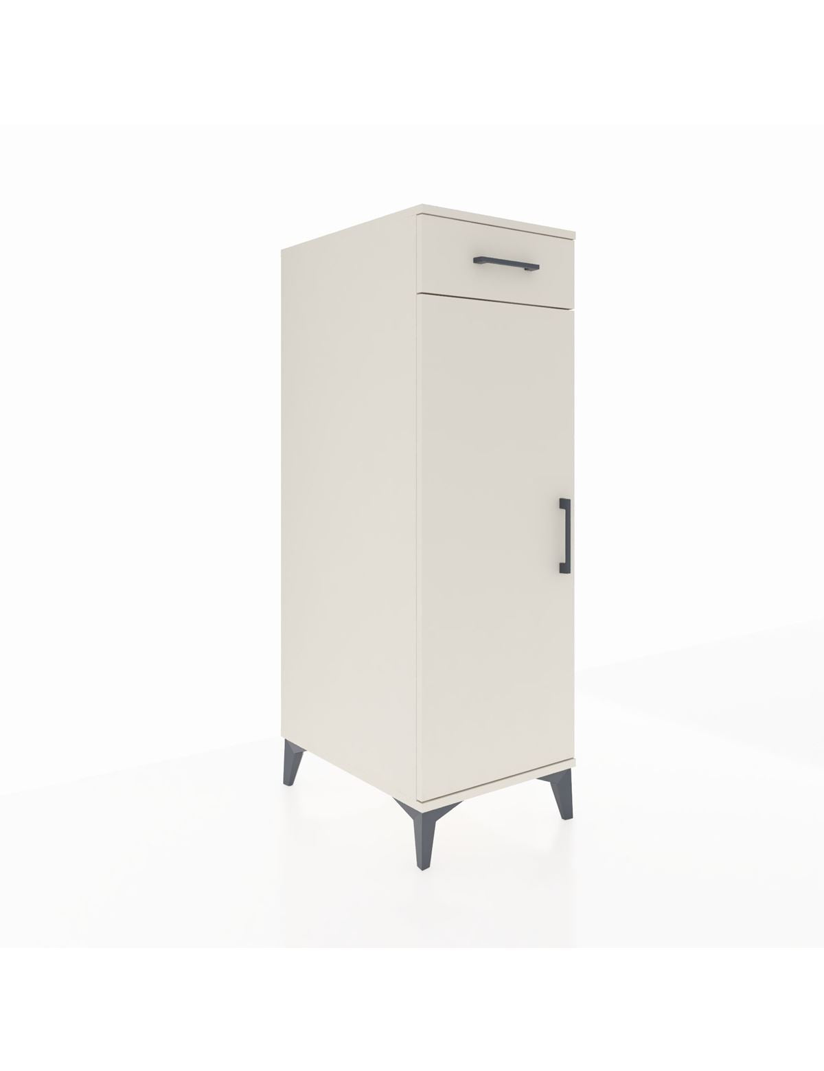 Kronos Dolap 2 Raflı Tek Çekmeceli Tek Kapaklı 44x59x134 Aytaşı-Aytaşı