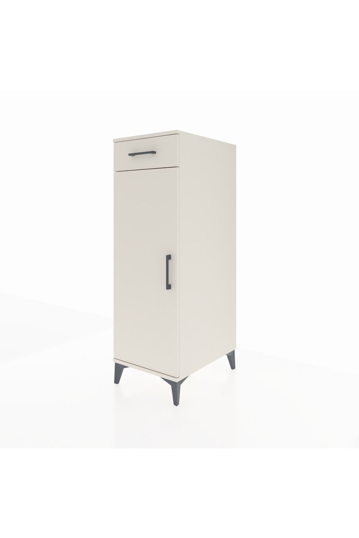 Kronos Dolap 2 Raflı Tek Çekmeceli Tek Kapaklı 44x59x134 Aytaşı-Aytaşı