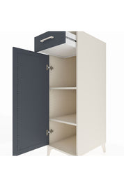 Kronos Dolap 2 Raflı Tek Çekmeceli Tek Kapaklı 44x59x134 Aytaşı-Antrasit