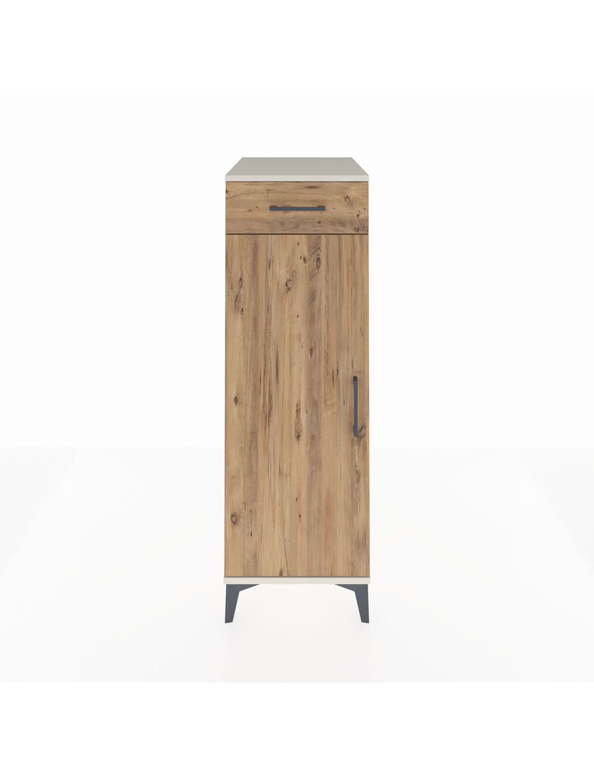 Kronos Dolap 2 Raflı Tek Çekmeceli Tek Kapaklı 44x59x134 Aytaşı-Çam