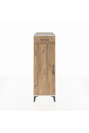 Kronos Dolap 2 Raflı Tek Çekmeceli Tek Kapaklı 44x59x134 Aytaşı-Çam