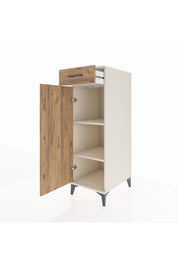 Kronos Dolap 2 Raflı Tek Çekmeceli Tek Kapaklı 44x59x134 Aytaşı-Çam