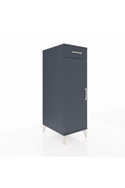 Kronos Dolap 2 Raflı Tek Çekmeceli Tek Kapaklı 44x59x134 Antrasit-Antrasit
