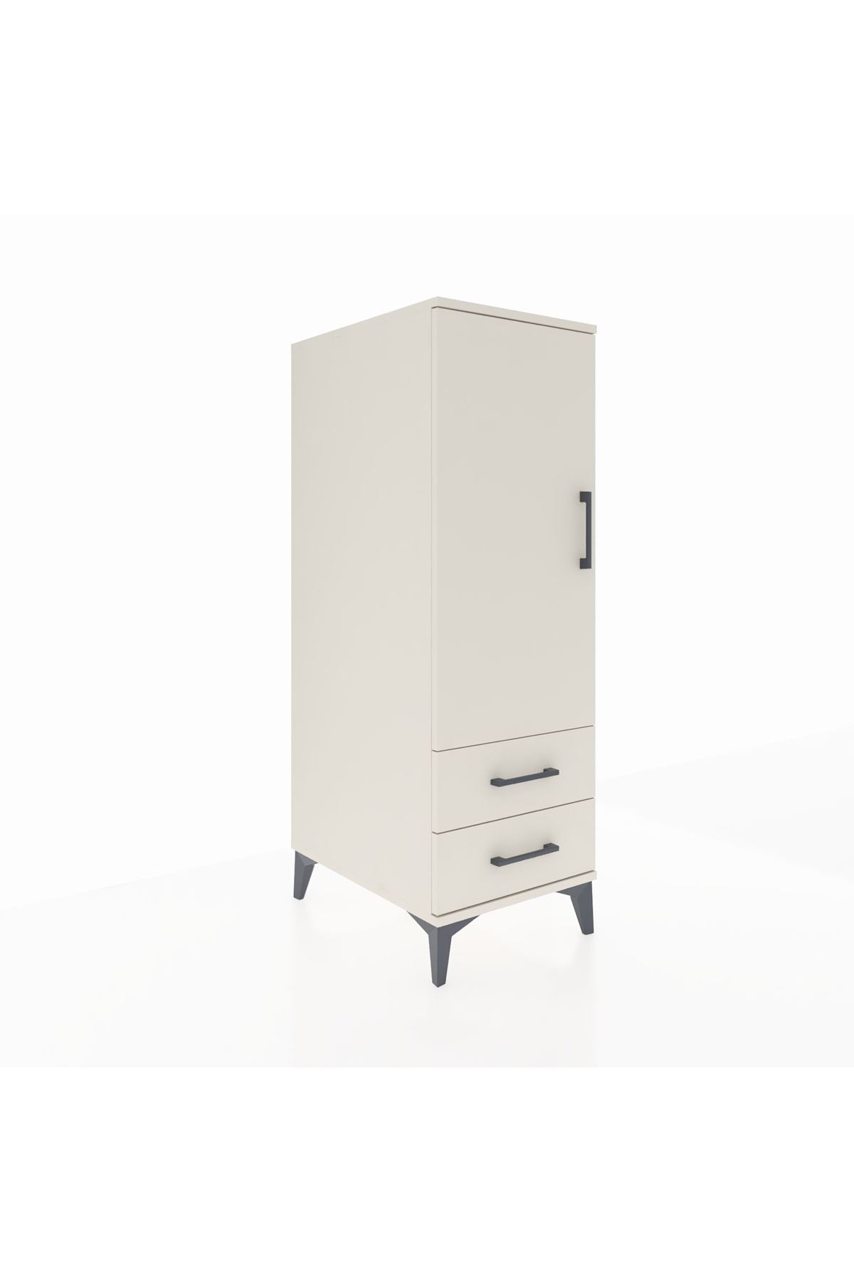 Kronos Dolap 3 Raflı 2 Çekmeceli Tek Kapaklı 44x59x134 Aytaşı-Aytaşı