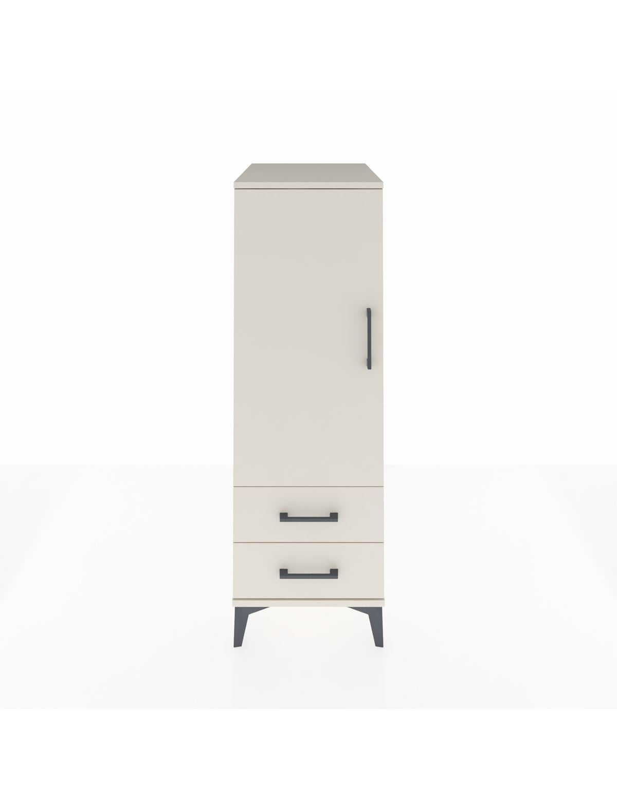 Kronos Dolap 3 Raflı 2 Çekmeceli Tek Kapaklı 44x59x134 Aytaşı-Aytaşı