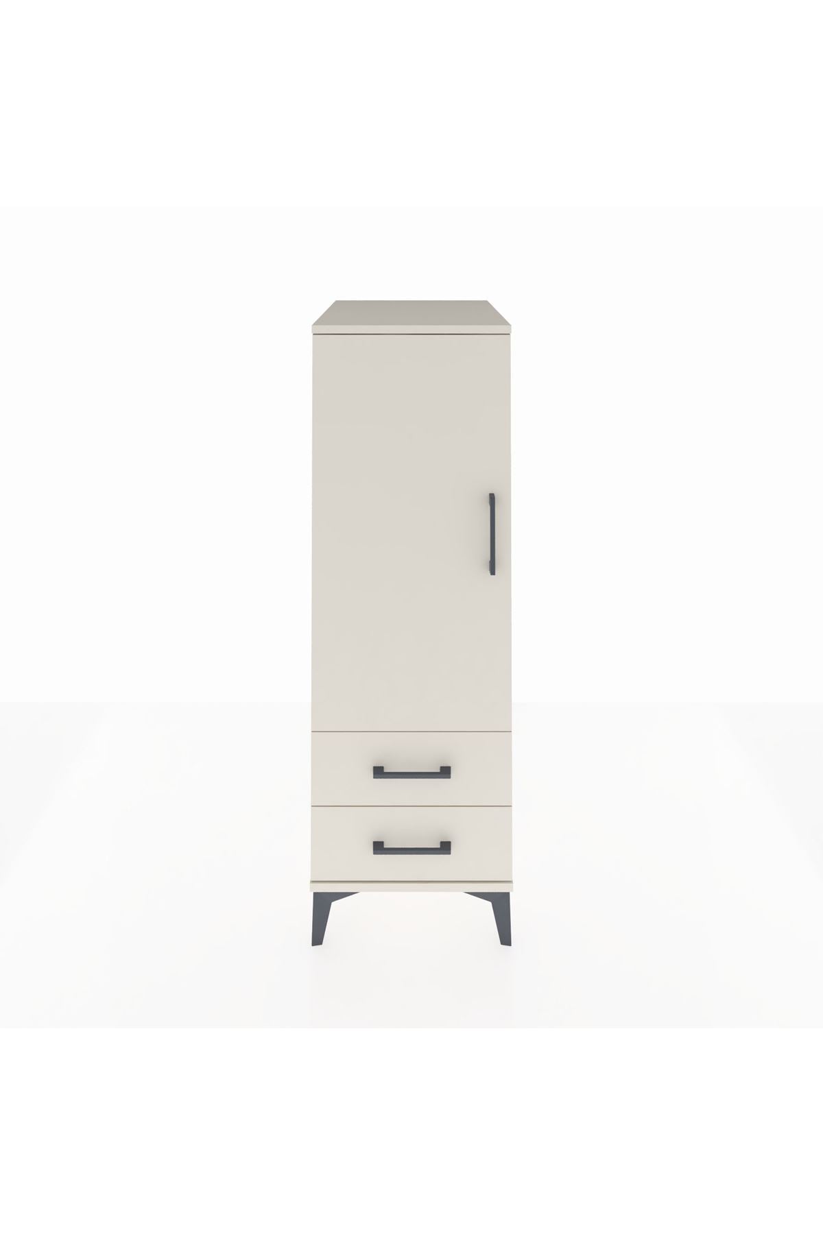 Kronos Dolap 3 Raflı 2 Çekmeceli Tek Kapaklı 44x59x134 Aytaşı-Aytaşı