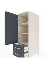 Kronos Dolap 3 Raflı 2 Çekmeceli Tek Kapaklı 44x59x134 Aytaşı-Antrasit