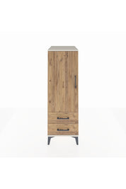 Kronos Dolap 3 Raflı 2 Çekmeceli Tek Kapaklı 44x59x134 Aytaşı-Çam
