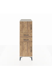 Kronos Dolap Tek Raflı 2 Çekmeceli 2 Kapaklı 44x59x134 Aytaşı-Çam