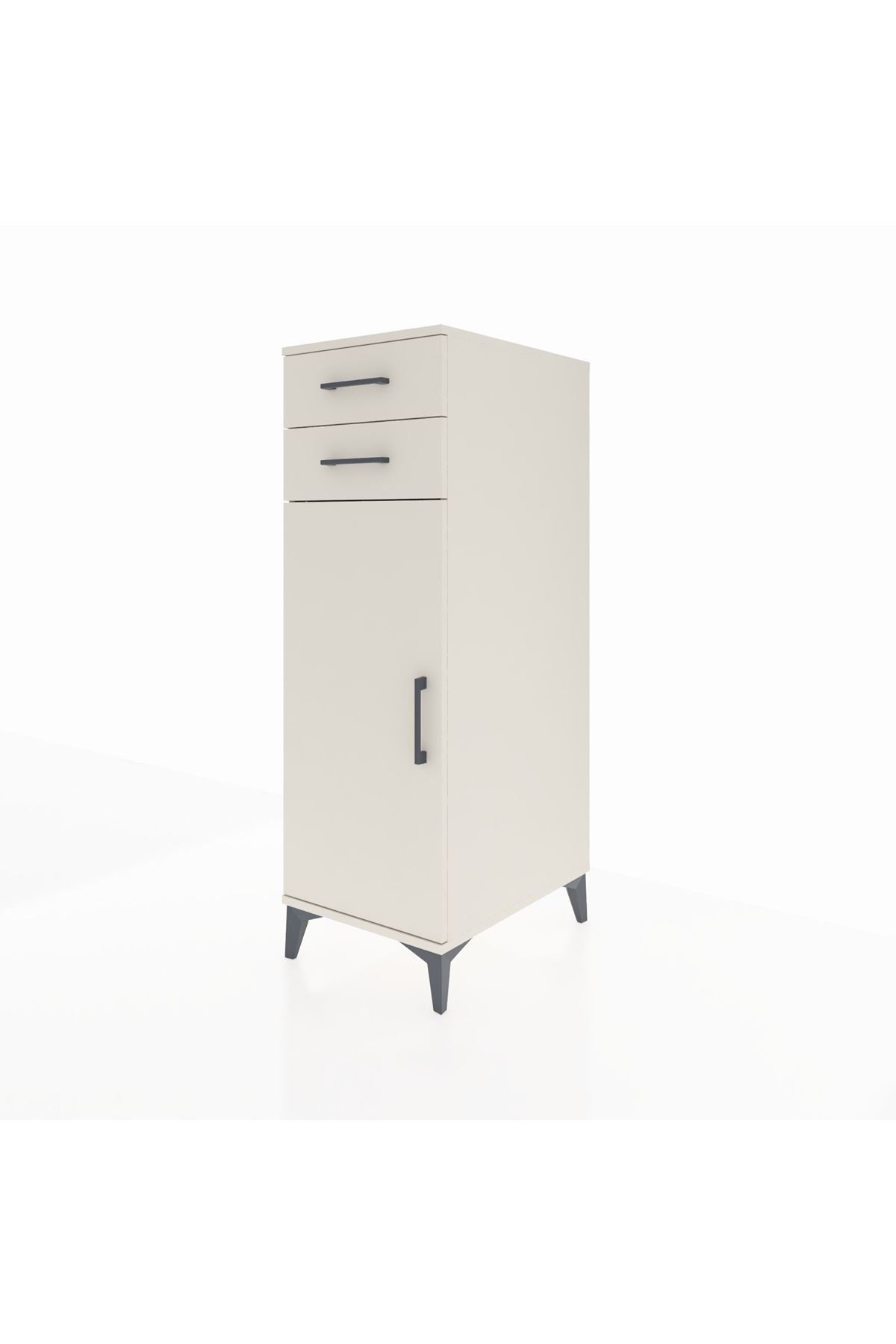 Kronos Dolap 2 Raflı 2 Çekmeceli Tek Kapaklı 44x59x134 Aytaşı-Aytaşı