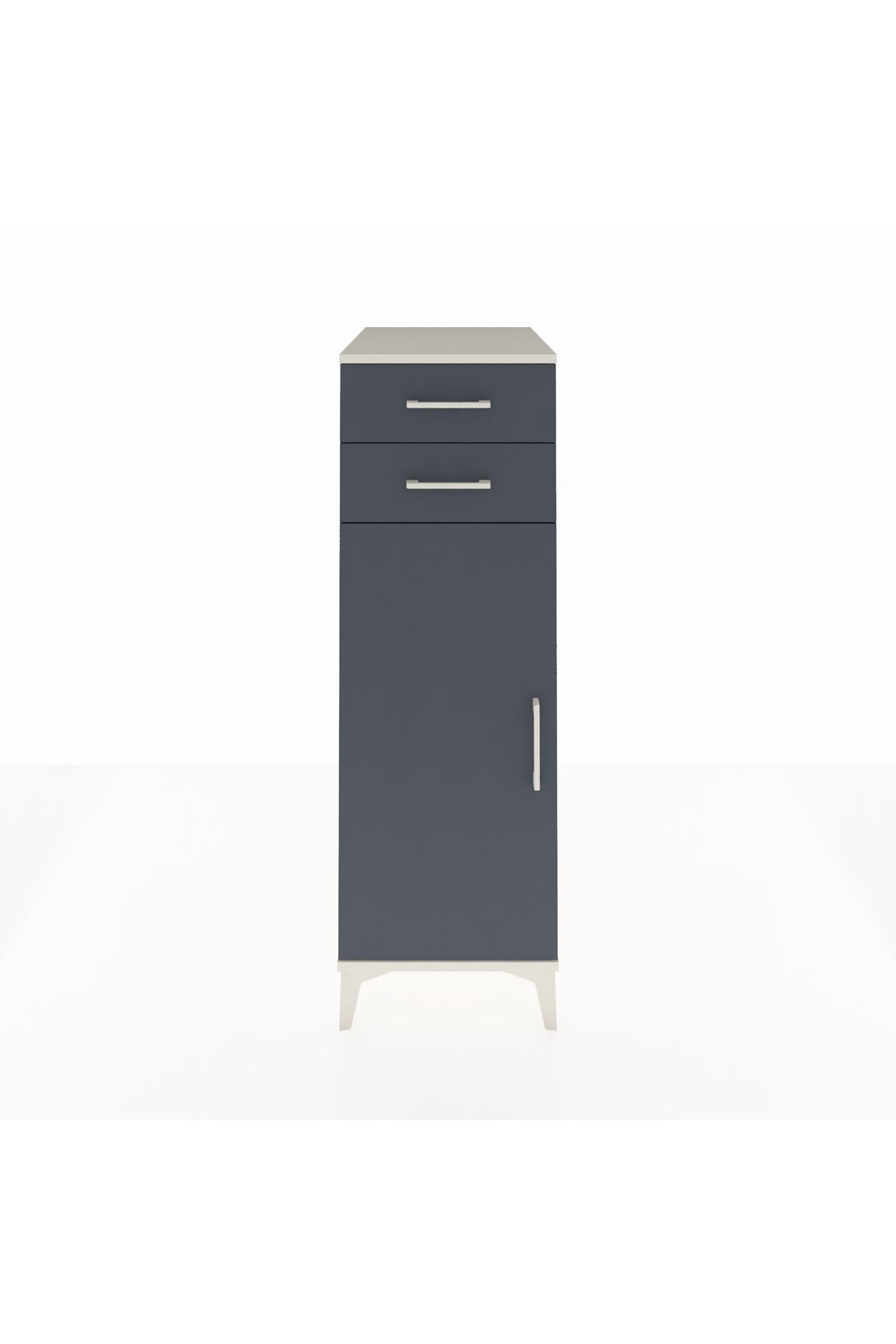 Kronos Dolap 2 Raflı 2 Çekmeceli Tek Kapaklı 44x59x134 - S82M048V2C