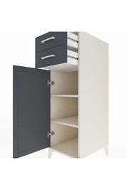 Kronos Dolap 2 Raflı 2 Çekmeceli Tek Kapaklı 44x59x134 Aytaşı-Antrasit