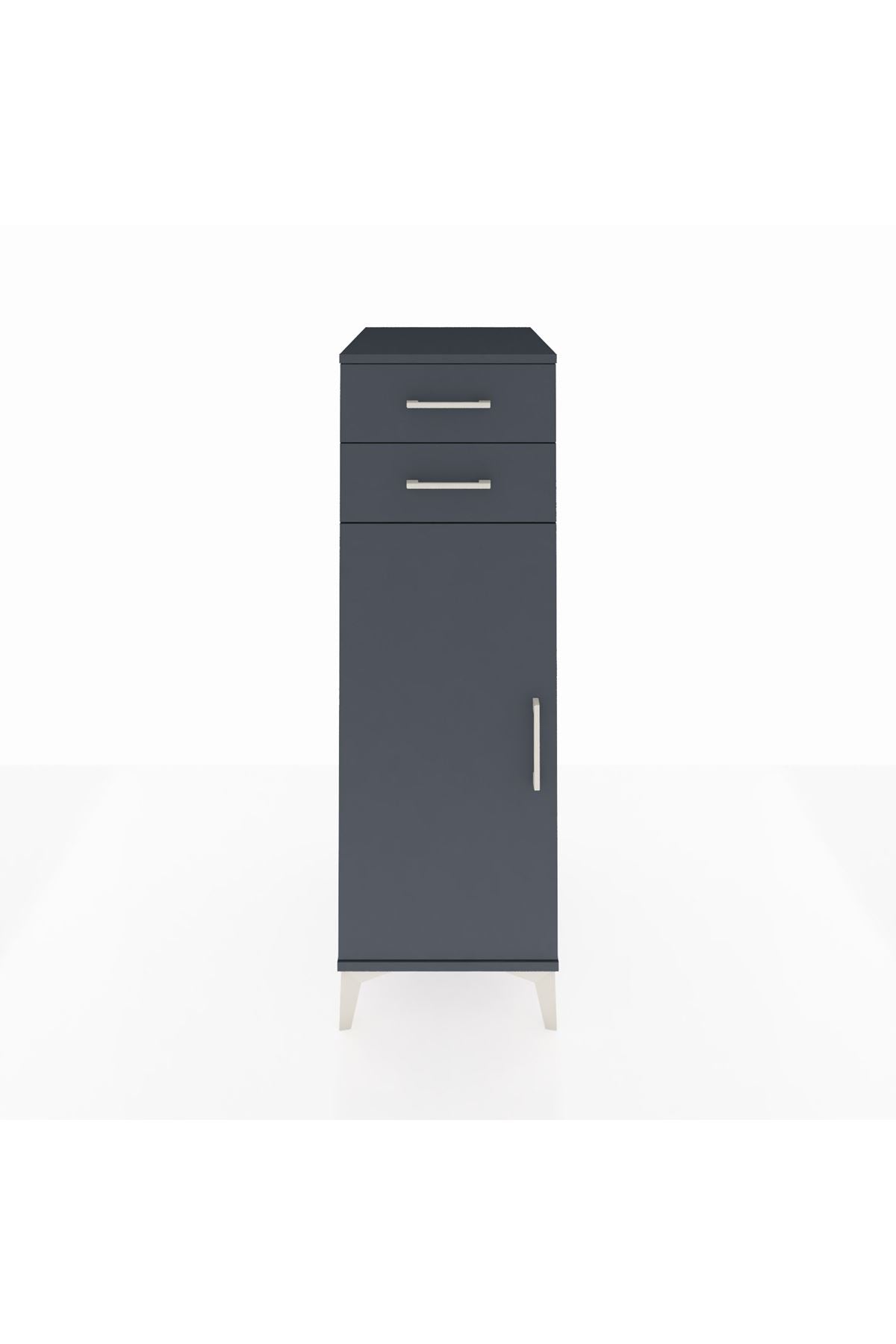 Kronos Dolap 2 Raflı 2 Çekmeceli Tek Kapaklı 44x59x134 - S82M048V5C