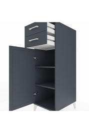 Kronos Dolap 2 Raflı 2 Çekmeceli Tek Kapaklı 44x59x134 Antrasit-Antrasit