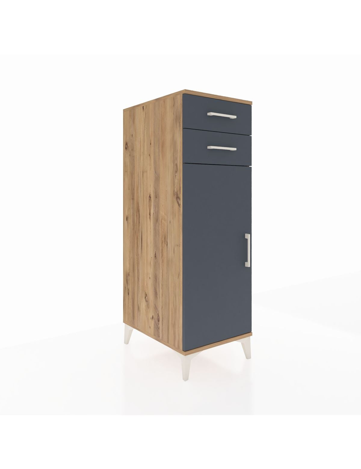 Kronos Dolap 2 Raflı 2 Çekmeceli Tek Kapaklı 44x59x134 - S82M048V8C