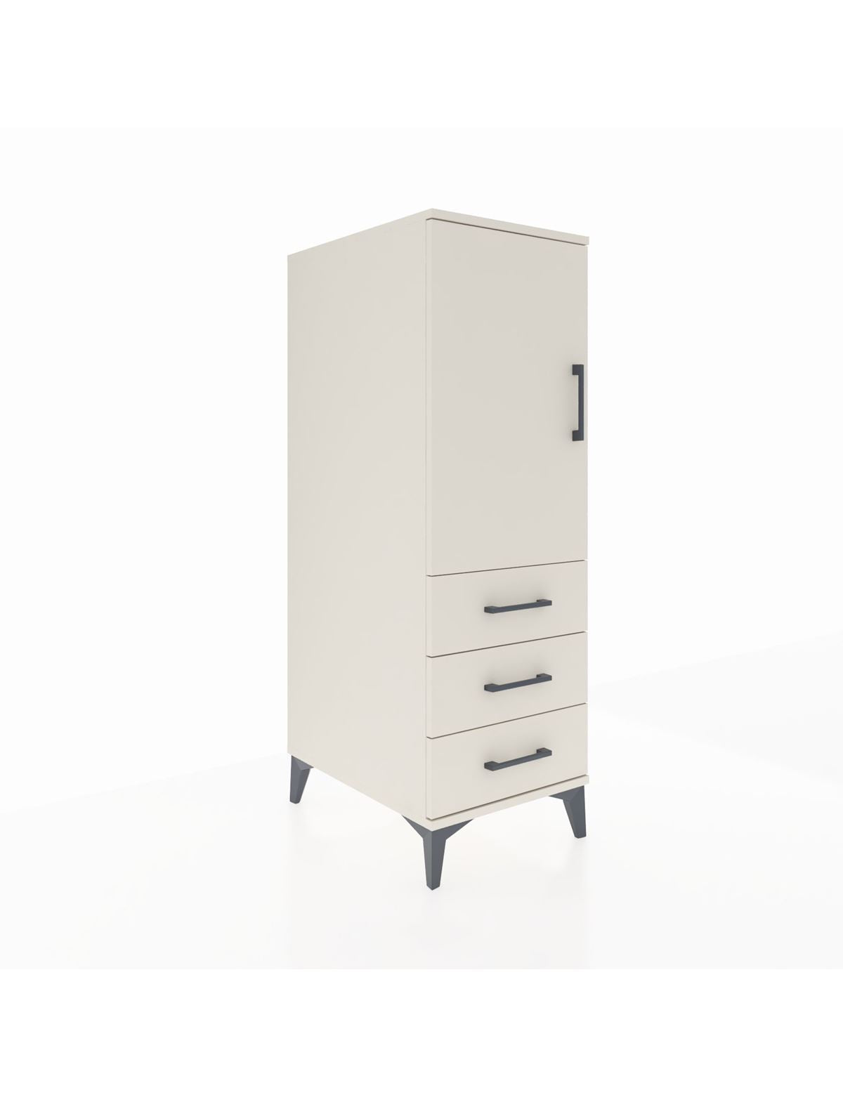 Kronos Dolap 2 Raflı 3 Çekmeceli Tek Kapaklı 44x59x134 Aytaşı-Aytaşı