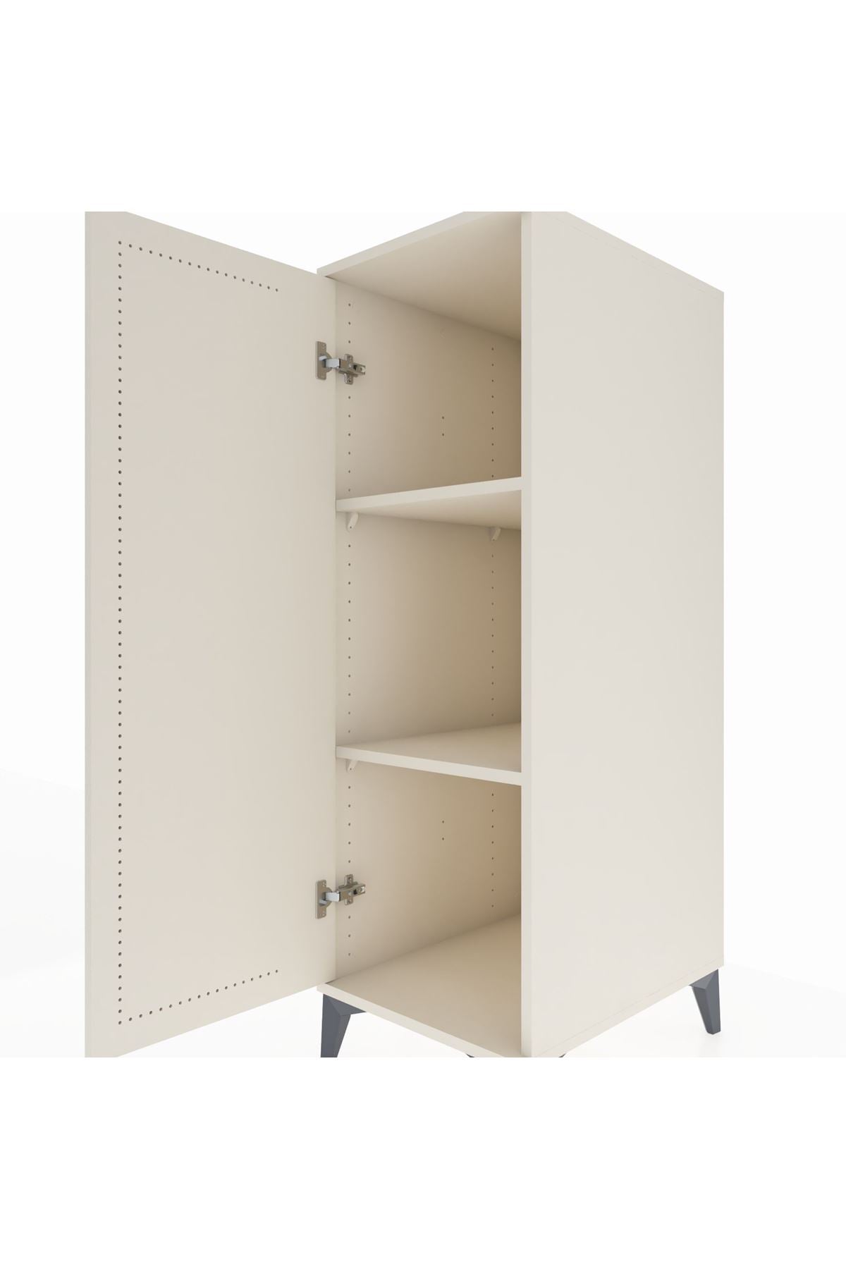 Kronos Dolap 2 Raflı Tek Kapaklı 44x59x134 Aytaşı-Aytaşı