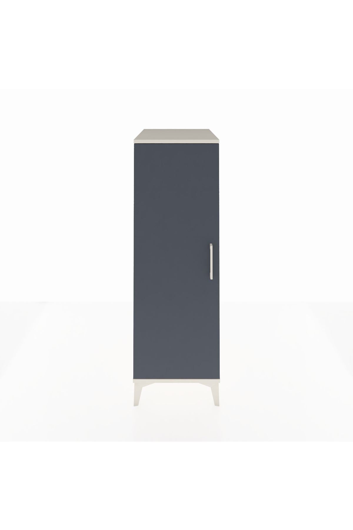 Kronos Dolap 2 Raflı Tek Kapaklı 44x59x134 Aytaşı-Antrasit