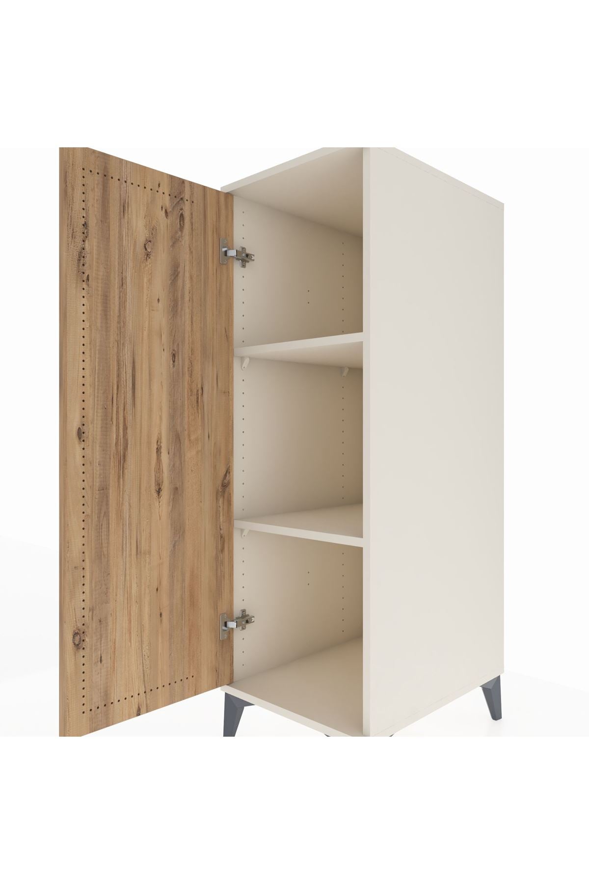 Kronos Dolap 2 Raflı Tek Kapaklı 44x59x134 Aytaşı-Çam