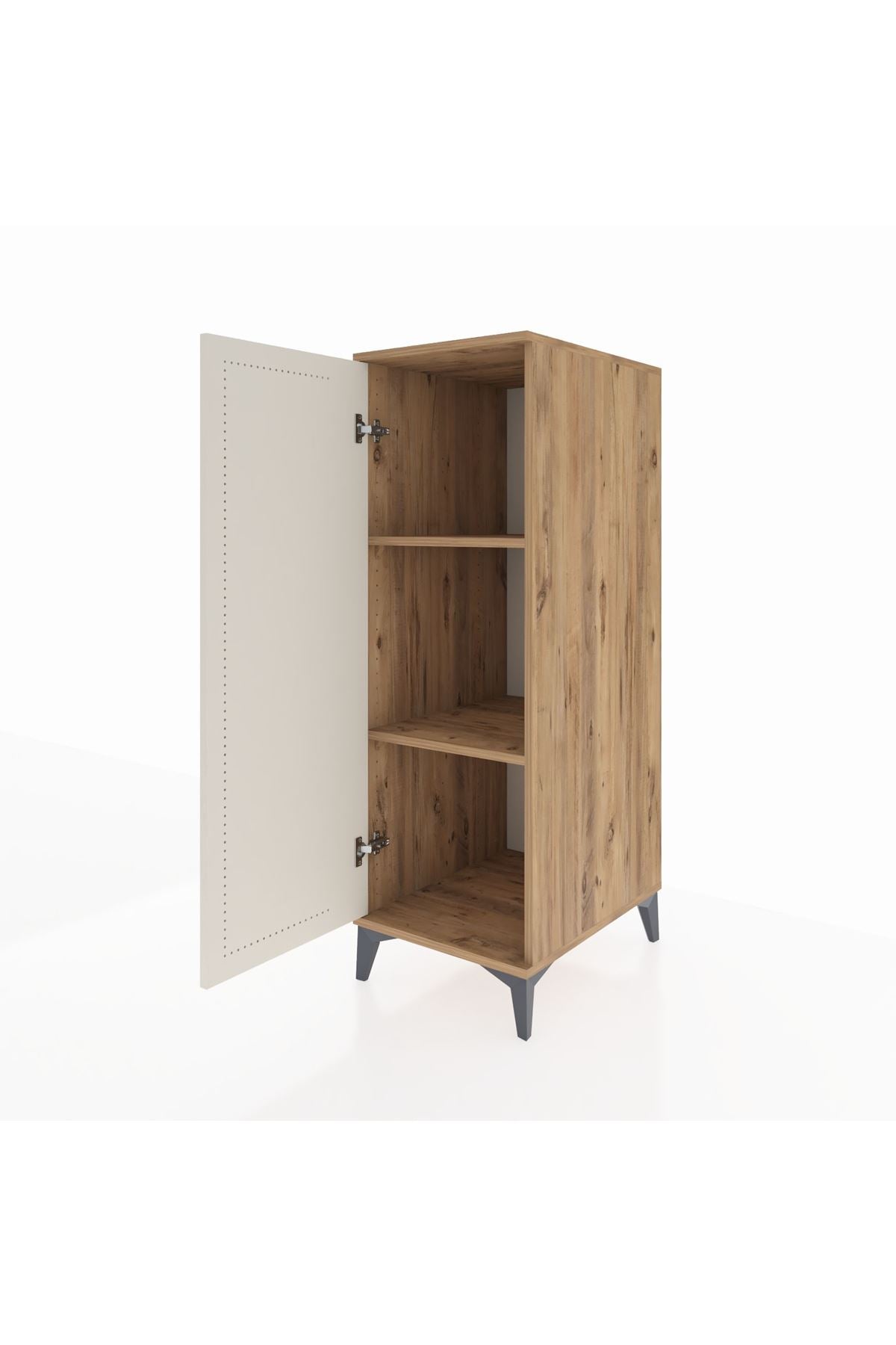 Kronos Dolap 2 Raflı Tek Kapaklı 44x59x134 Çam-Aytaşı