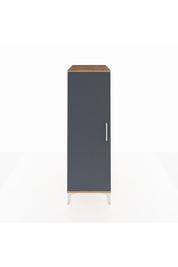 Kronos Dolap 2 Raflı Tek Kapaklı 44x59x134 Çam-Antrasit