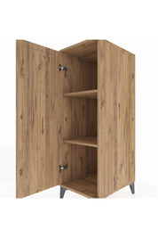 Kronos Dolap 2 Raflı Tek Kapaklı 44x59x134 Çam-Çam