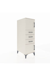 Kronos Dolap Tek Raflı 3 Çekmeceli 2 Kapaklı 44x59x134 Aytaşı-Aytaşı