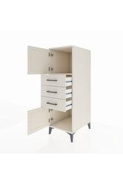 Kronos Dolap Tek Raflı 3 Çekmeceli 2 Kapaklı 44x59x134 Aytaşı-Aytaşı