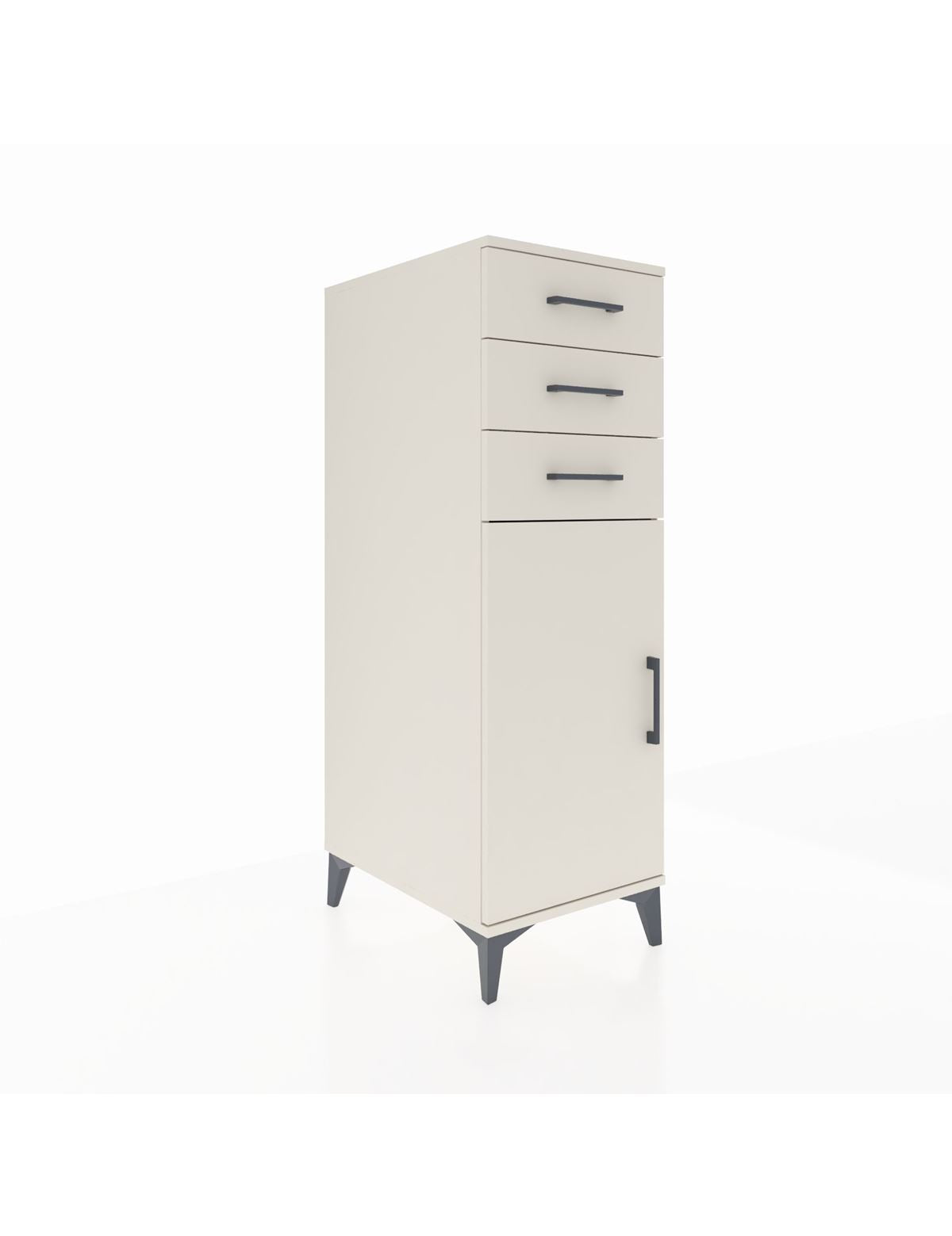 Kronos Dolap 2 Raflı 3 Çekmeceli Tek Kapaklı 44x59x134 Aytaşı-Aytaşı