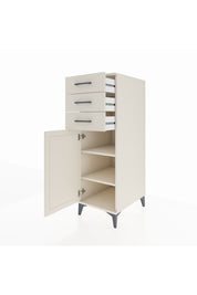 Kronos Dolap 2 Raflı 3 Çekmeceli Tek Kapaklı 44x59x134 Aytaşı-Aytaşı