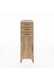 Kronos Dolap 2 Raflı 3 Çekmeceli Tek Kapaklı 44x59x134 Aytaşı-Çam