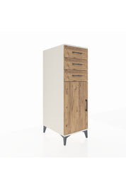 Kronos Dolap 2 Raflı 3 Çekmeceli Tek Kapaklı 44x59x134 Aytaşı-Çam