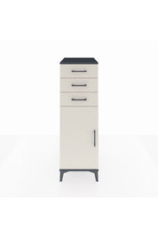 Kronos Dolap 2 Raflı 3 Çekmeceli Tek Kapaklı 44x59x134 Antrasit-Aytaşı