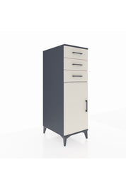 Kronos Dolap 2 Raflı 3 Çekmeceli Tek Kapaklı 44x59x134 Antrasit-Aytaşı