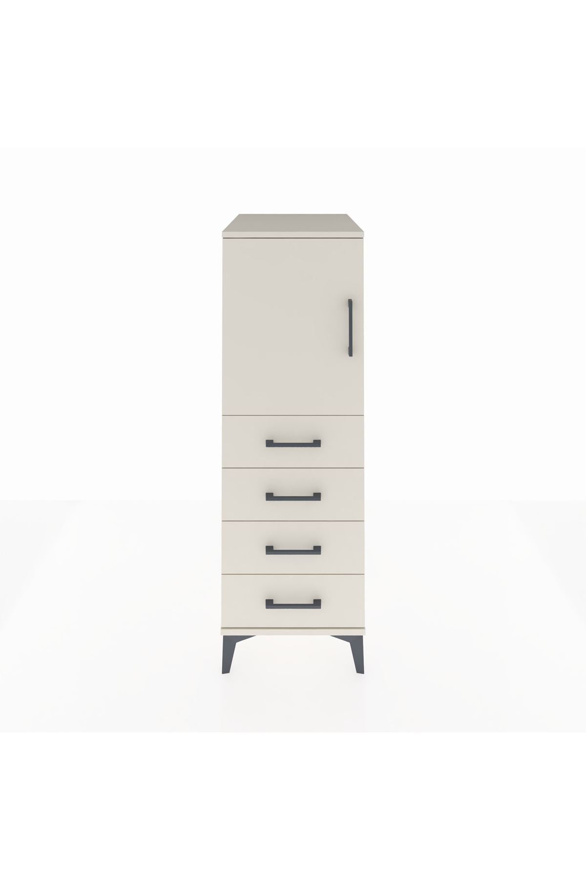 Kronos Dolap 2 Raflı 4 Çekmeceli Tek Kapaklı 44x59x134 Aytaşı-Aytaşı