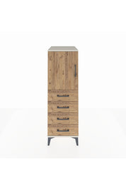 Kronos Dolap 2 Raflı 4 Çekmeceli Tek Kapaklı 44x59x134 Aytaşı-Çam