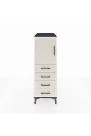 Kronos Dolap 2 Raflı 4 Çekmeceli Tek Kapaklı 44x59x134 Antrasit-Aytaşı