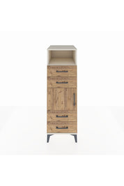 Kronos Dolap 2 Raflı 4 Çekmeceli Tek Kapaklı 44x59x134 Aytaşı-Çam