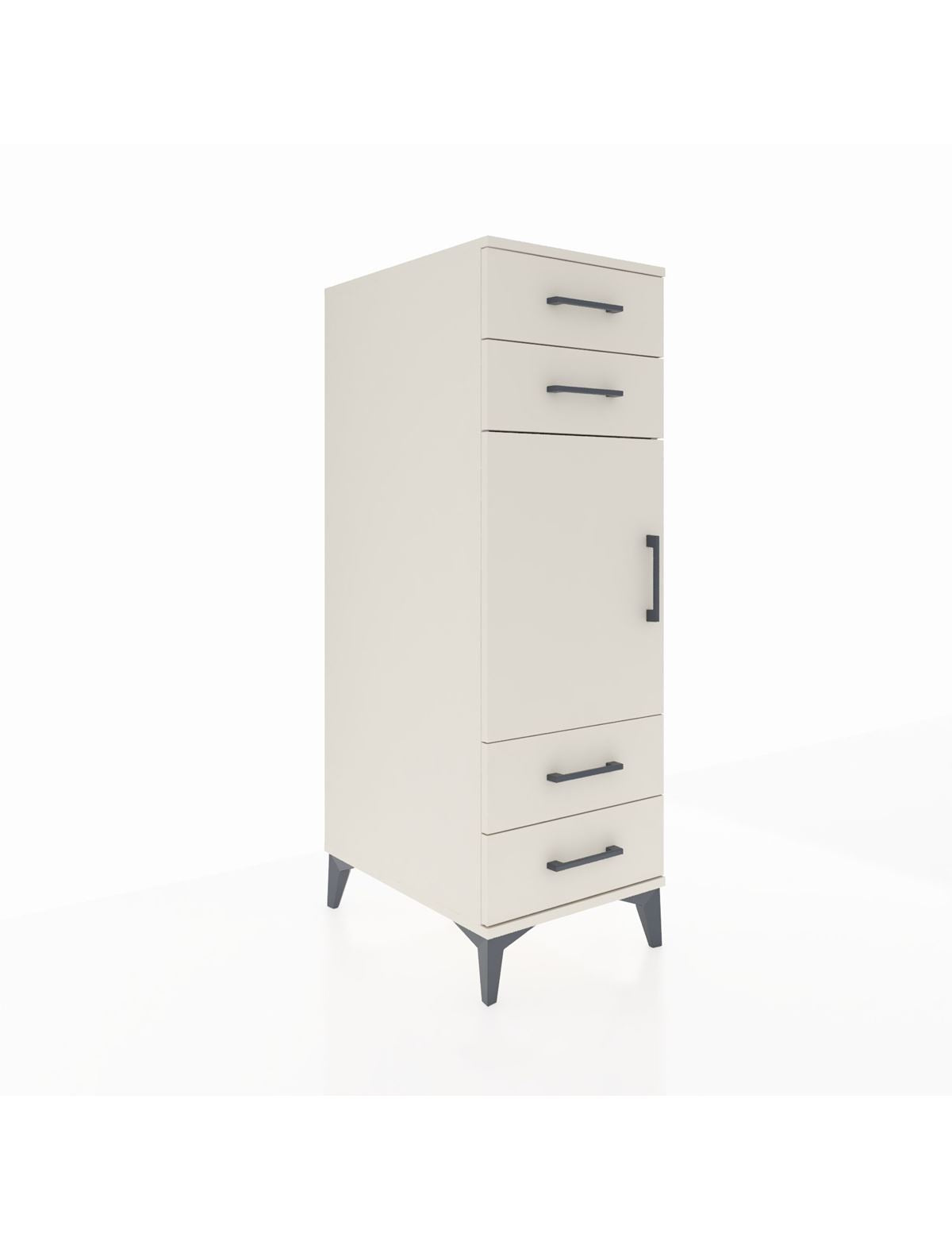 Kronos Dolap 2 Raflı 4 Çekmeceli Tek Kapaklı 44x59x134 Aytaşı-Aytaşı