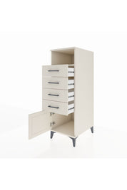 Kronos Dolap Tek Raflı 4 Çekmeceli Tek Kapaklı 44x59x134 Aytaşı-Aytaşı