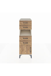 Kronos Dolap Tek Raflı 4 Çekmeceli Tek Kapaklı 44x59x134 Aytaşı-Çam