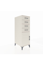 Kronos Dolap Tek Raflı 4 Çekmeceli Tek Kapaklı 44x59x134 Aytaşı-Aytaşı