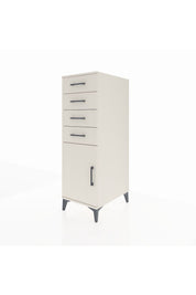 Kronos Dolap Tek Raflı 4 Çekmeceli Tek Kapaklı 44x59x134 Aytaşı-Aytaşı
